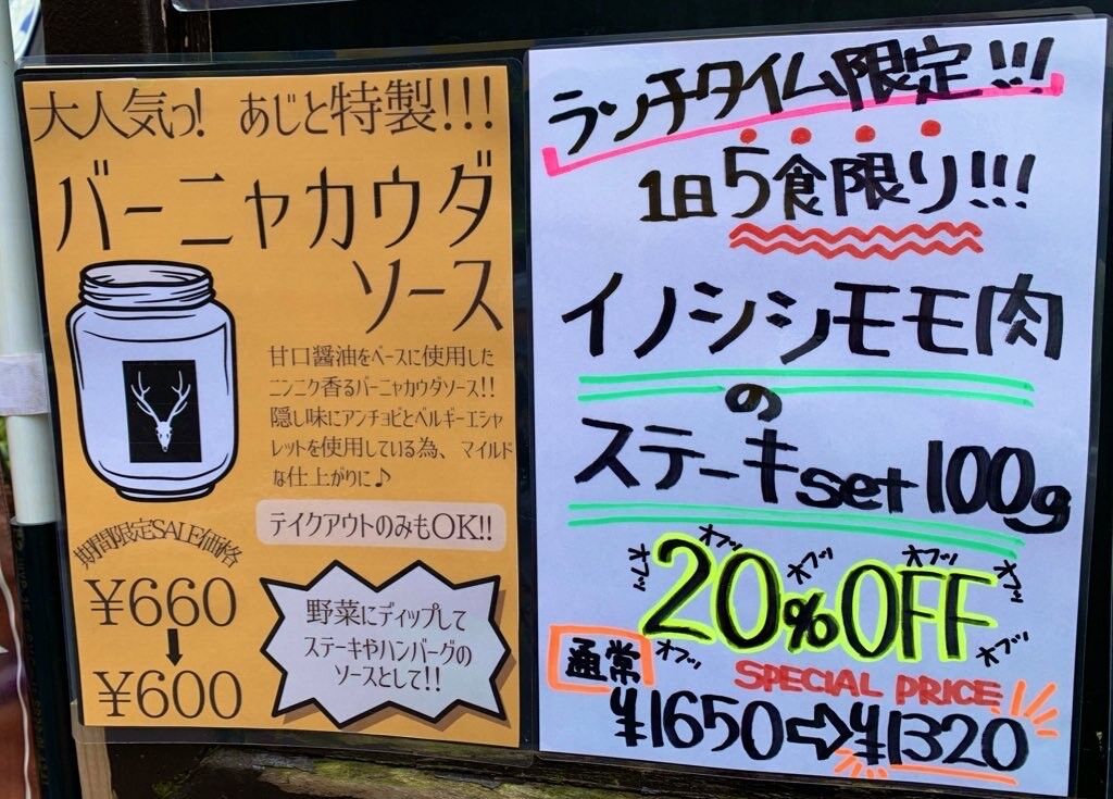 猪20％OFF
